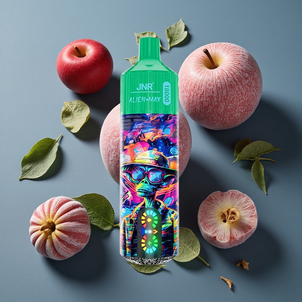 Pomme Glacée JNR Alien Max 18000 Puffs Affichage LED Intelligent vente en gros Belgique Double Mesh Coil