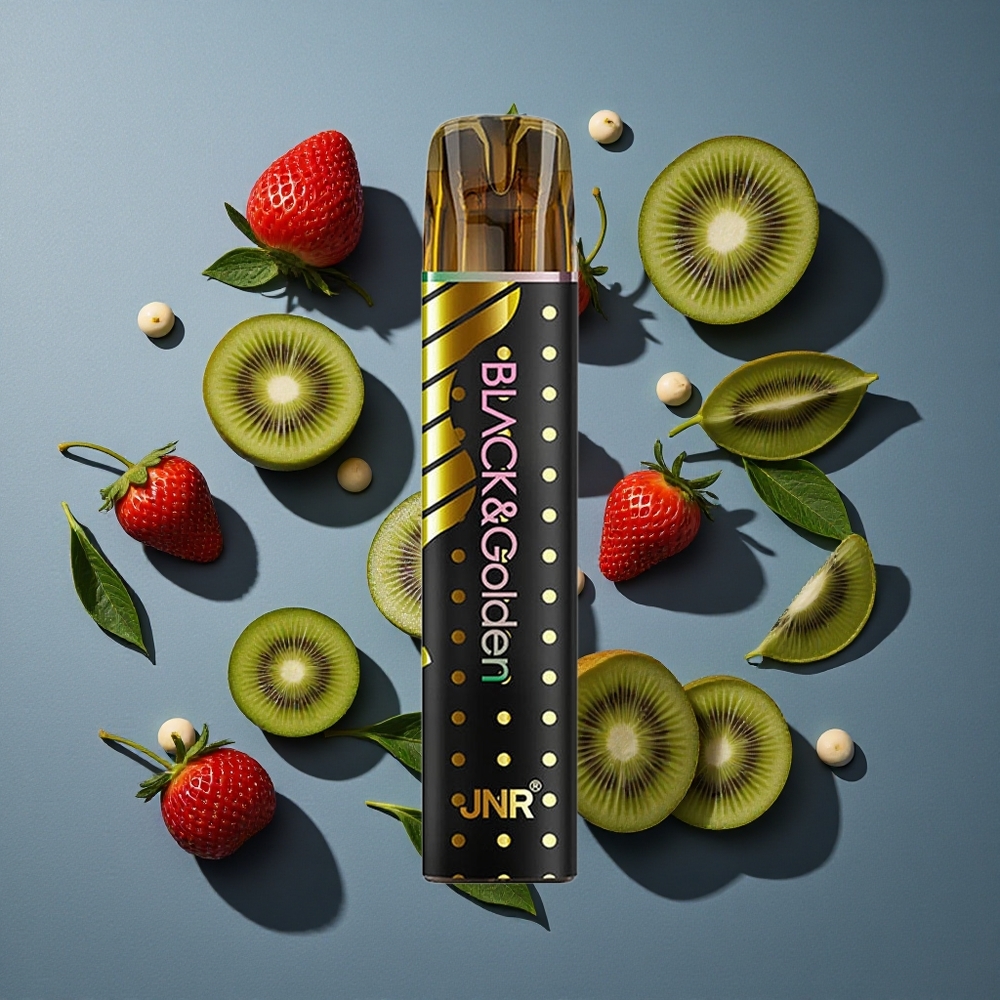 Fraise Kiwi JNR Black&Golden 600+200 Puffs vente en gros Belgique 2% Nicotine TPD
