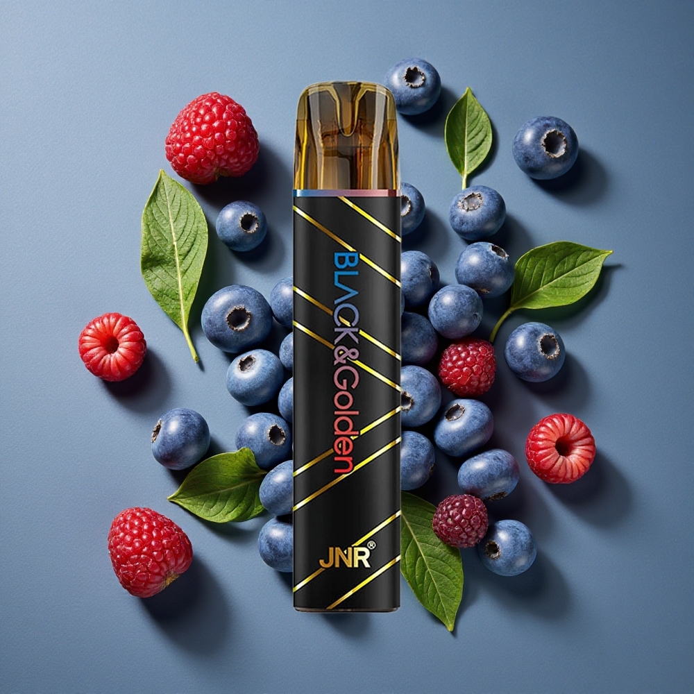 Myrtille Sucrée Framboise JNR Black&Golden 600+200 Puffs vente en gros Belgique 2ml TPD