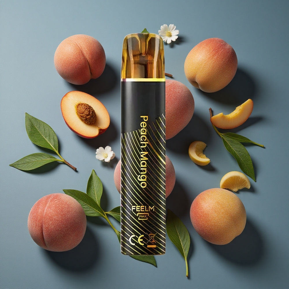 Pêche Mangue JNR Black&Golden 600+200 Puffs vente en gros Belgique TPD 2% Nicotine