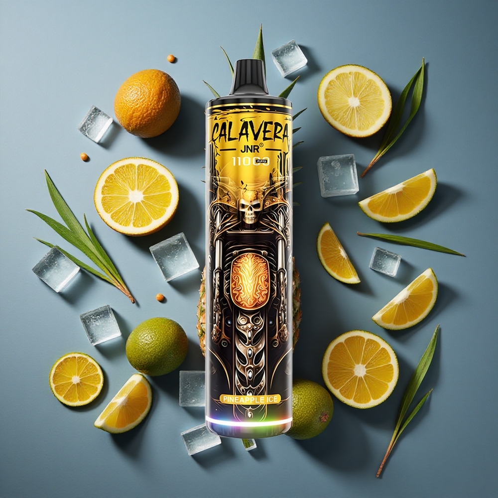 Ananas Glacial JNR Calavera 11000 Puffs vente en gros Belgique Port Type-C 21ml E-Liquide