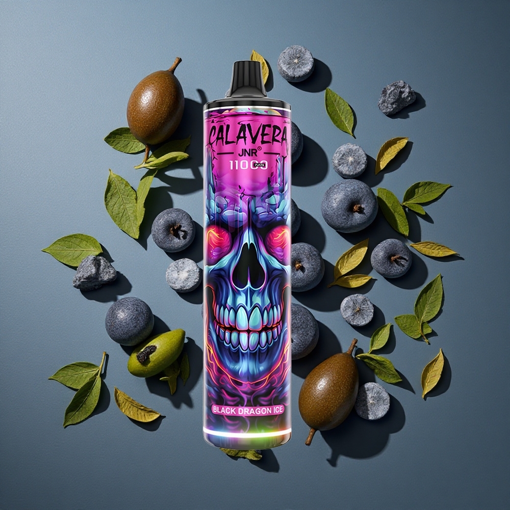 Dragon Noir Glacé JNR Calavera 11000 Puffs 21ml E-Liquide vente en gros Belgique