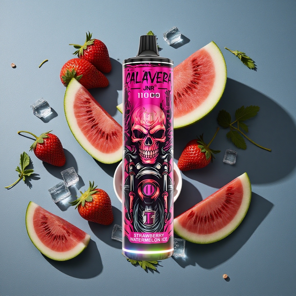 Fraise Pastèque Glacée JNR Calavera 11000 Puffs 21ml vente en gros Belgique Type-C