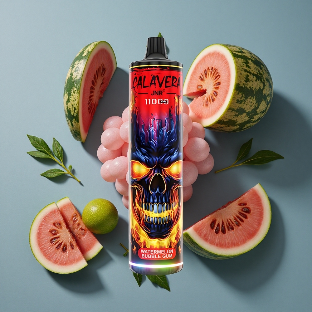 Pastèque Chewing-Gum JNR Calavera 11000 Puffs Rechargeable Type-C vente en gros Belgique 21ml