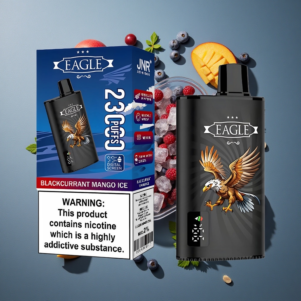 Cassis Mangue Glacé JNR EAGLE Smart 23000 Puffs Écran Digital vente en gros Belgique