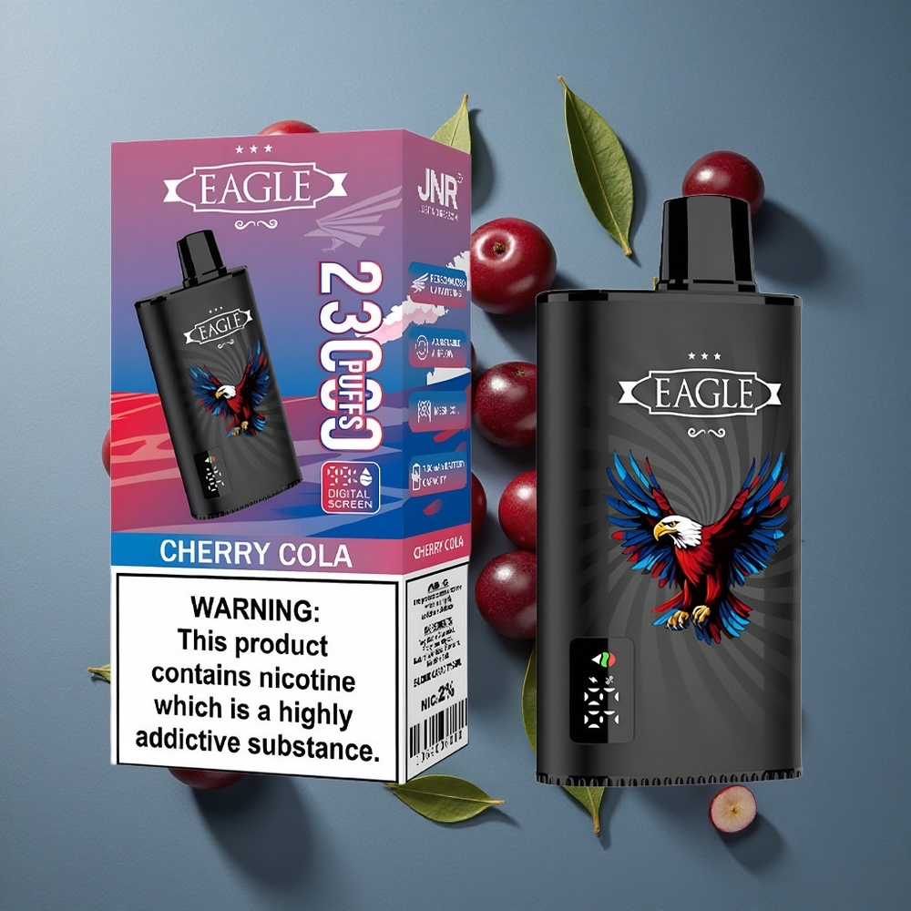 Cerise Cola JNR EAGLE Smart 23000 Puffs Écran Digital vente en gros Belgique