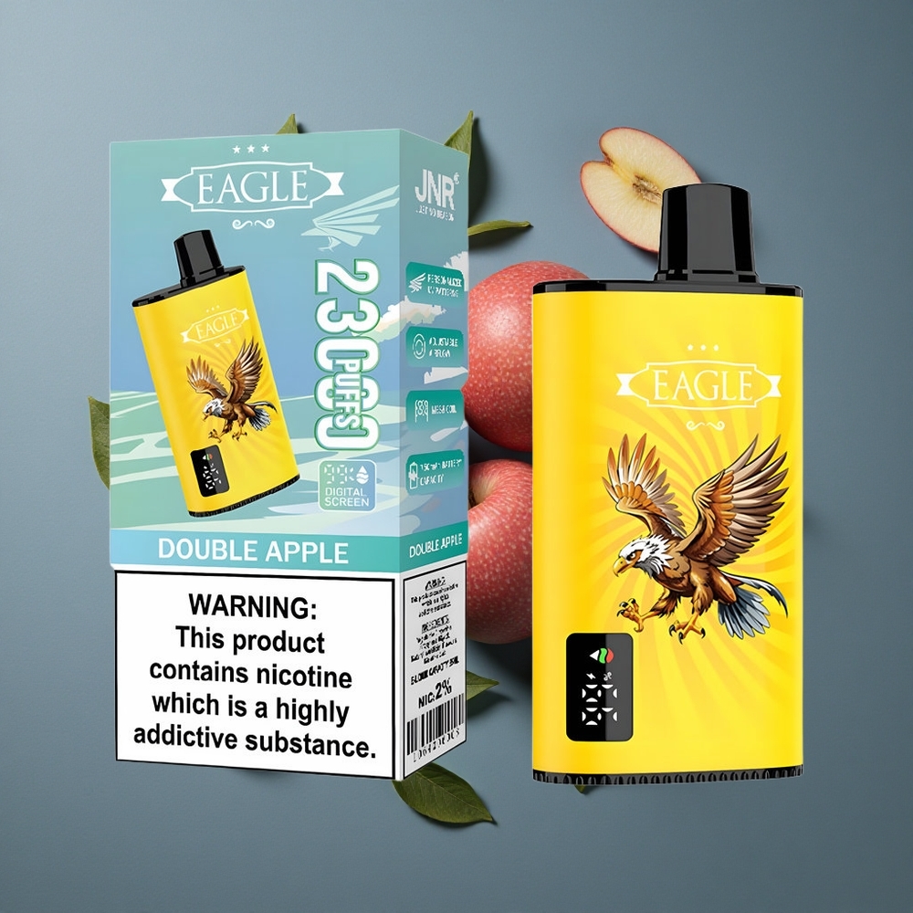 Double Pomme JNR EAGLE Smart 23000 Puffs vente en gros Belgique Écran Digital & Airflow Réglable