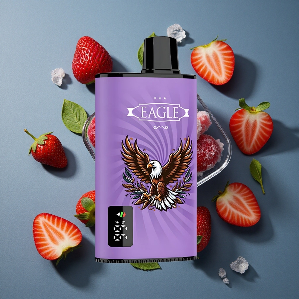 Fraise Glacée JNR EAGLE Smart 23000 Puffs Ecran Digital vente en gros Belgique