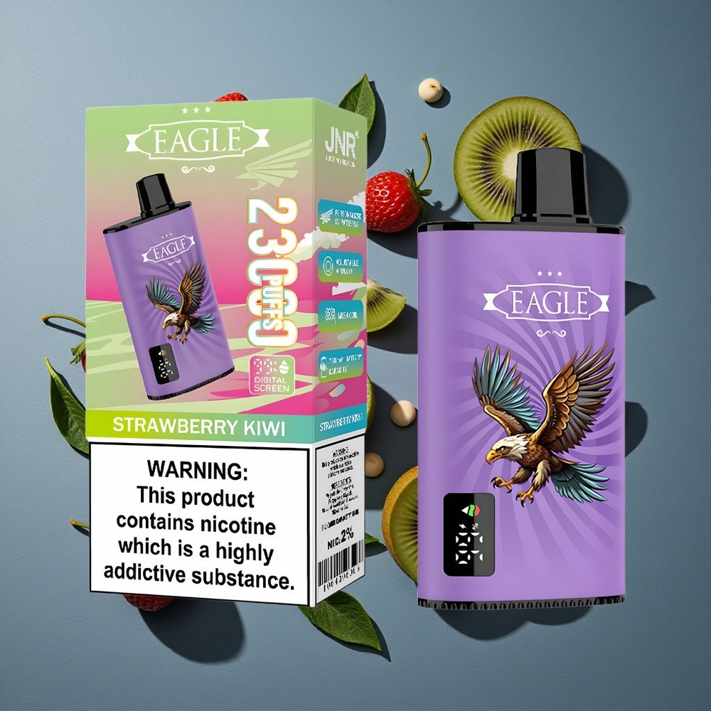Fraise Kiwi JNR EAGLE Smart 23000 Puffs Écran Digital vente en gros Belgique