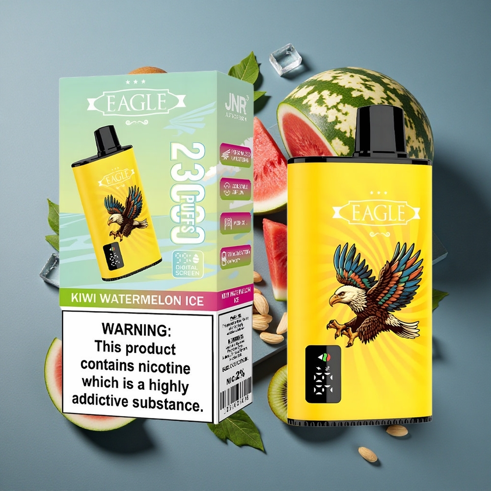Kiwi Pastèque Glacé JNR EAGLE Smart 23000 Puffs Écran Digital vente en gros Belgique