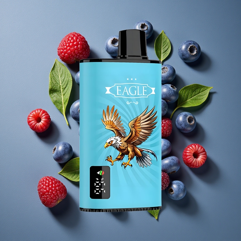 Myrtille Framboise Acidulée JNR EAGLE Smart 23000 Puffs vente en gros Belgique Écran Numérique Airflow Réglable