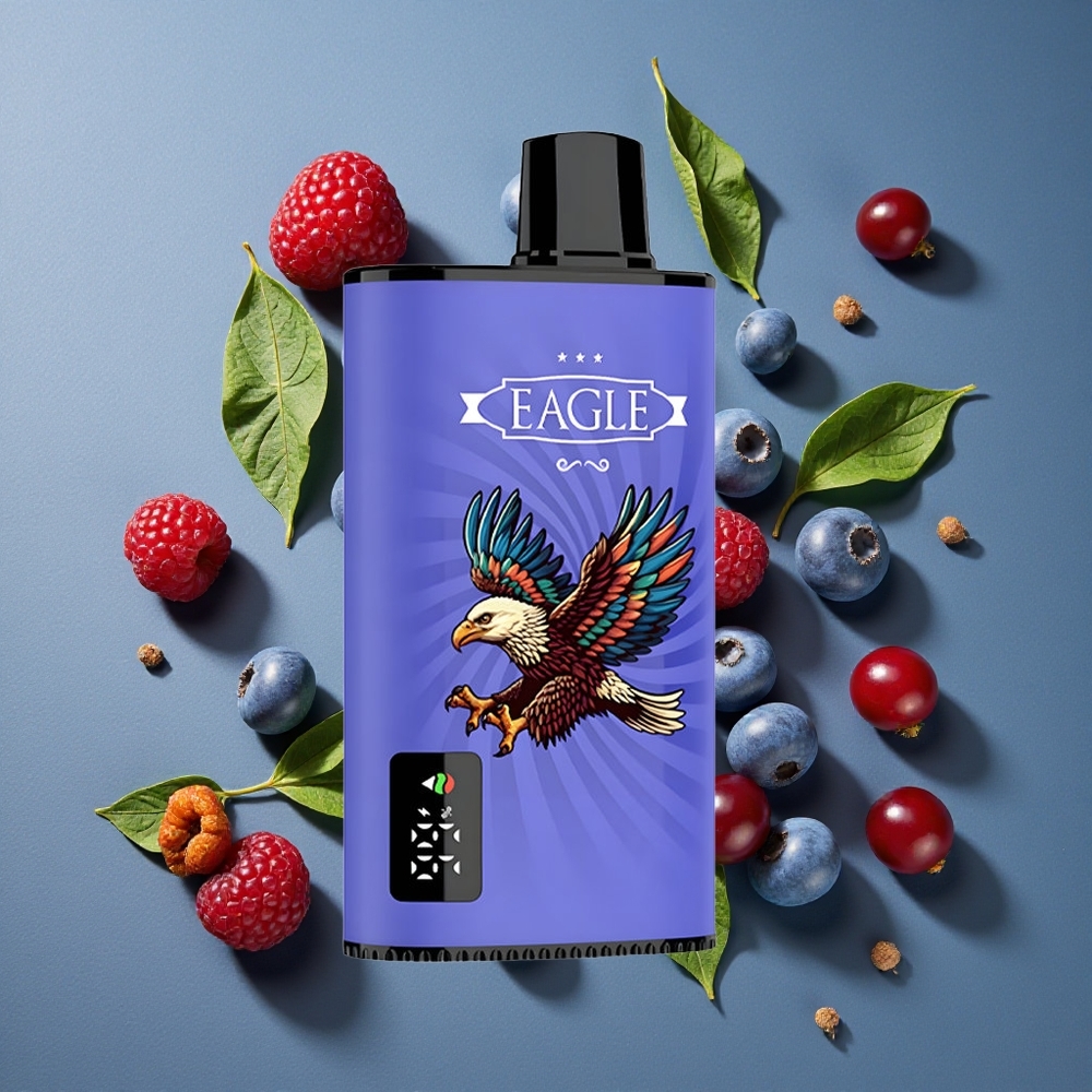 Myrtille Framboise Cerise JNR EAGLE Smart 23000 Puffs vente en gros Belgique Écran Digital Airflow Réglable
