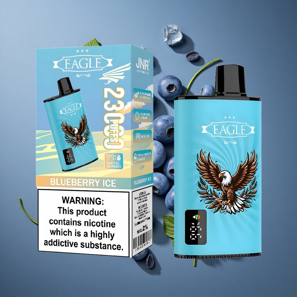 Myrtille Glace JNR EAGLE Smart 23000 Puffs Écran Digital vente en gros Belgique