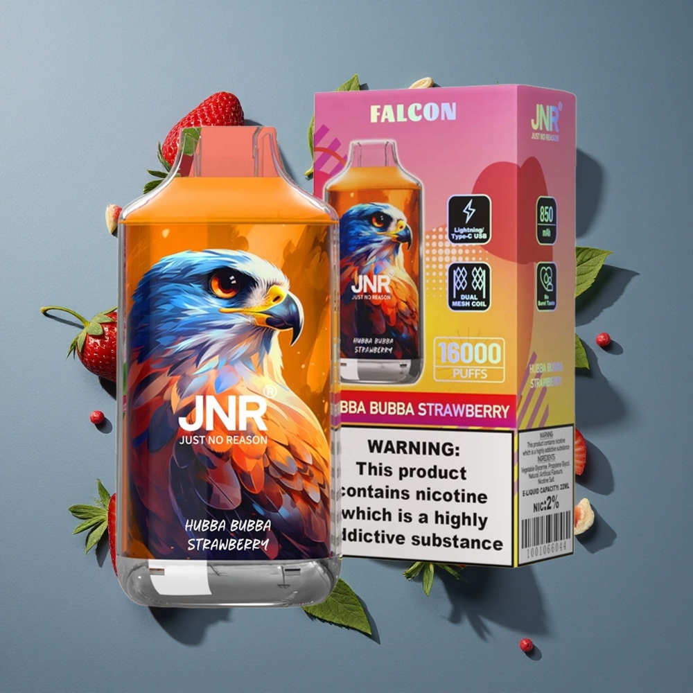 Fraise Hubba Bubba JNR Falcon 16000 Puffs Dual Mesh Coil vente en gros Belgique