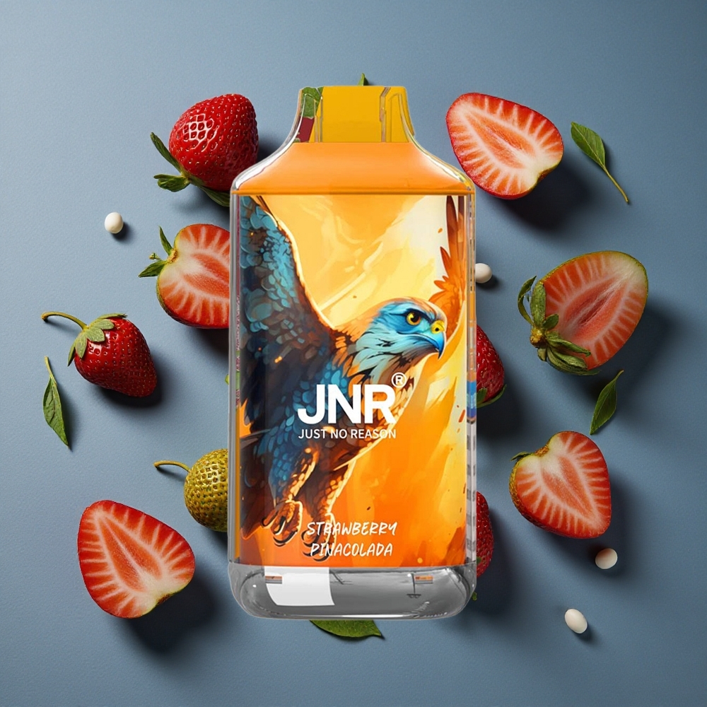 Fraise Pina Colada JNR Falcon 16000 Puffs 22ml vente en gros Belgique Dual Mesh Coil