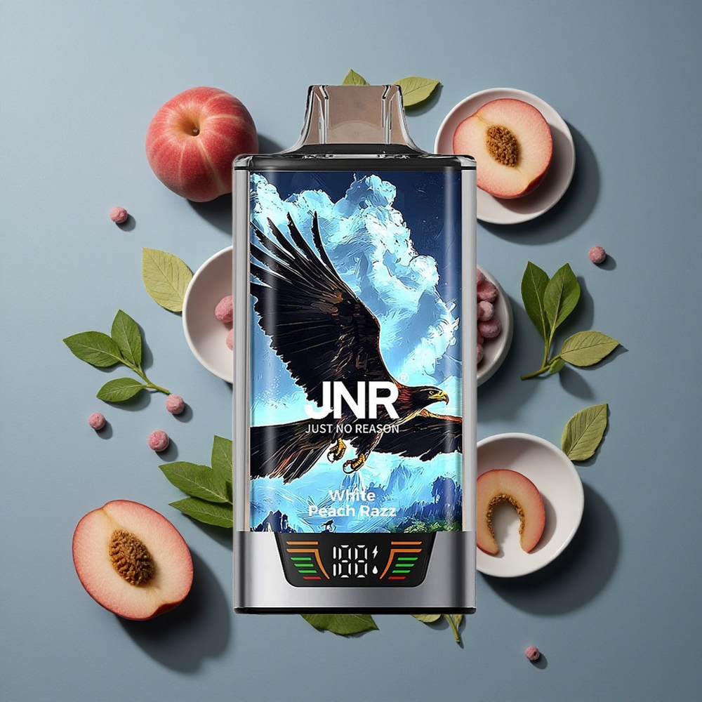 Pêche Blanche Framboise JNR Falcon Pro 28000 Puffs vente en gros Belgique 30ml 5% Nicotine