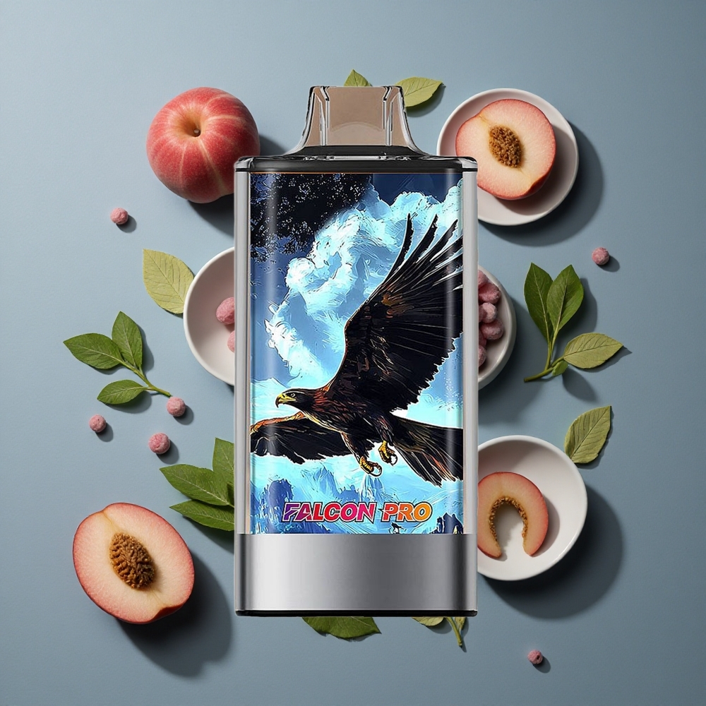 Pêche Blanche Framboise JNR Falcon Pro 28000 Puffs vente en gros Belgique 30ml 5% Nicotine