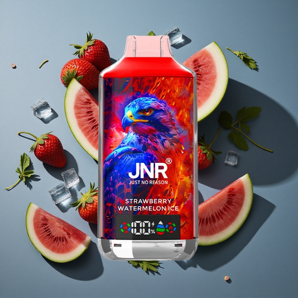 Fraise Pastèque Glacée JNR Falcon X 18000 Puffs vente en gros Belgique Dual Mesh Coil & Dual Core