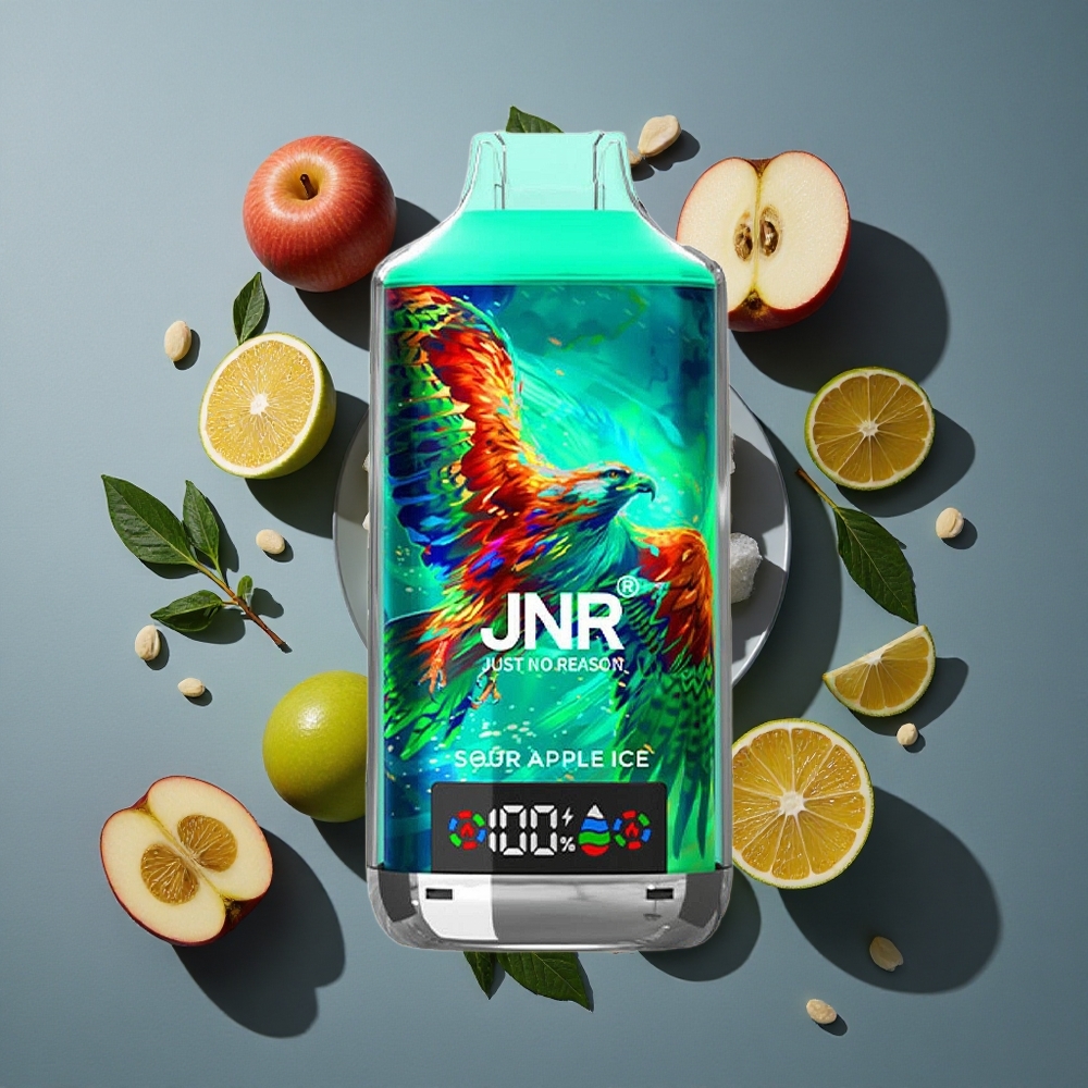 Pomme Acidulée Glacée JNR Falcon X 18000 Puffs 24ml Double Mesh Coil vente en gros Belgique
