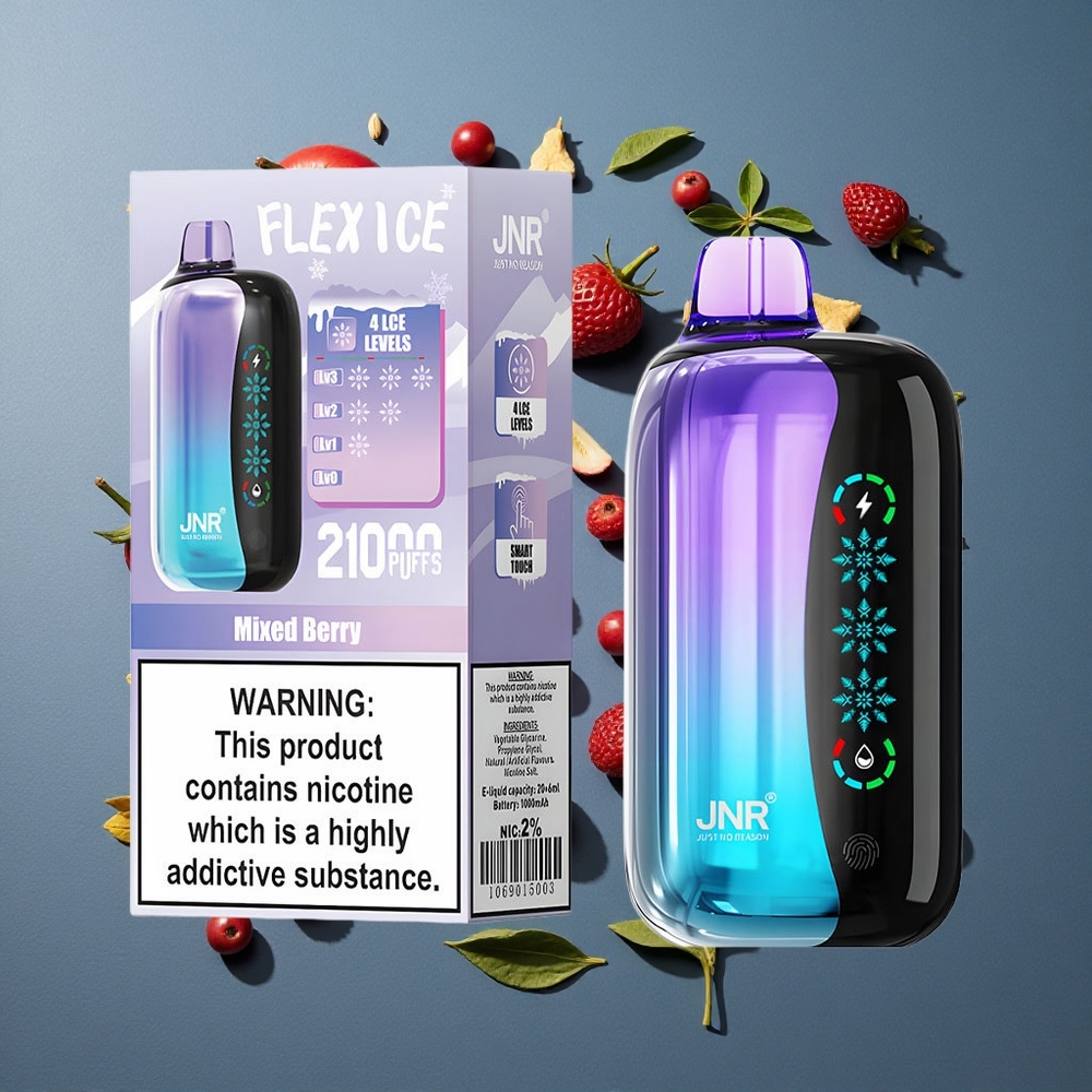 Baies Mixtes JNR Flex Ice 21000 Puffs vente en gros Belgique 26ml É-Liquide