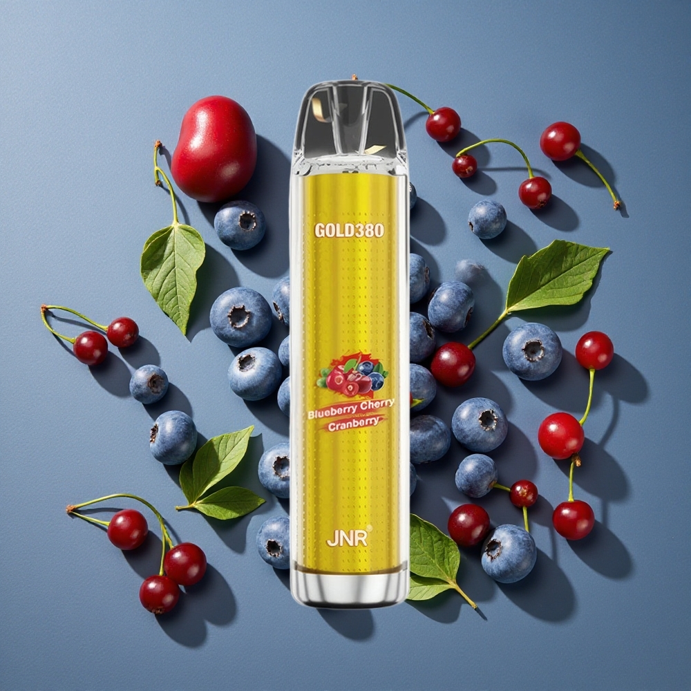 Myrtille Cerise Canneberge JNR Gold380 6000 Puffs vente en gros Belgique 1500mAh 13ml