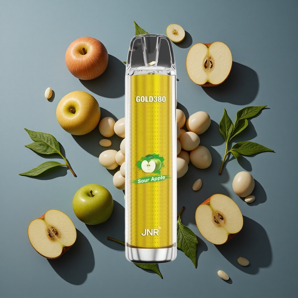 Pomme Acidulée JNR Gold380 6000 Puffs 13ml Capacité e-Liquide vente en gros Belgique