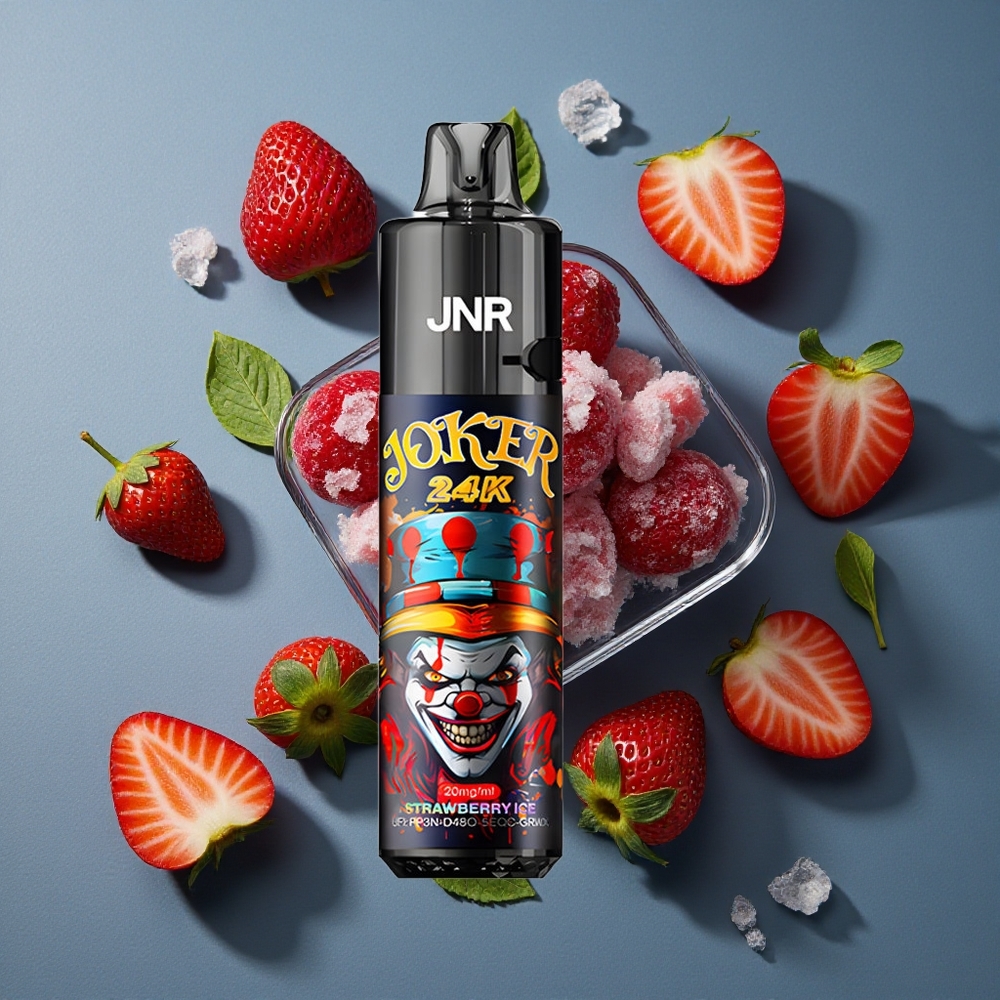 Fraise Glacée JNR Joker 24K Puffs 24000 Bouffées vente en gros Belgique Pod Rechargeable 10ml