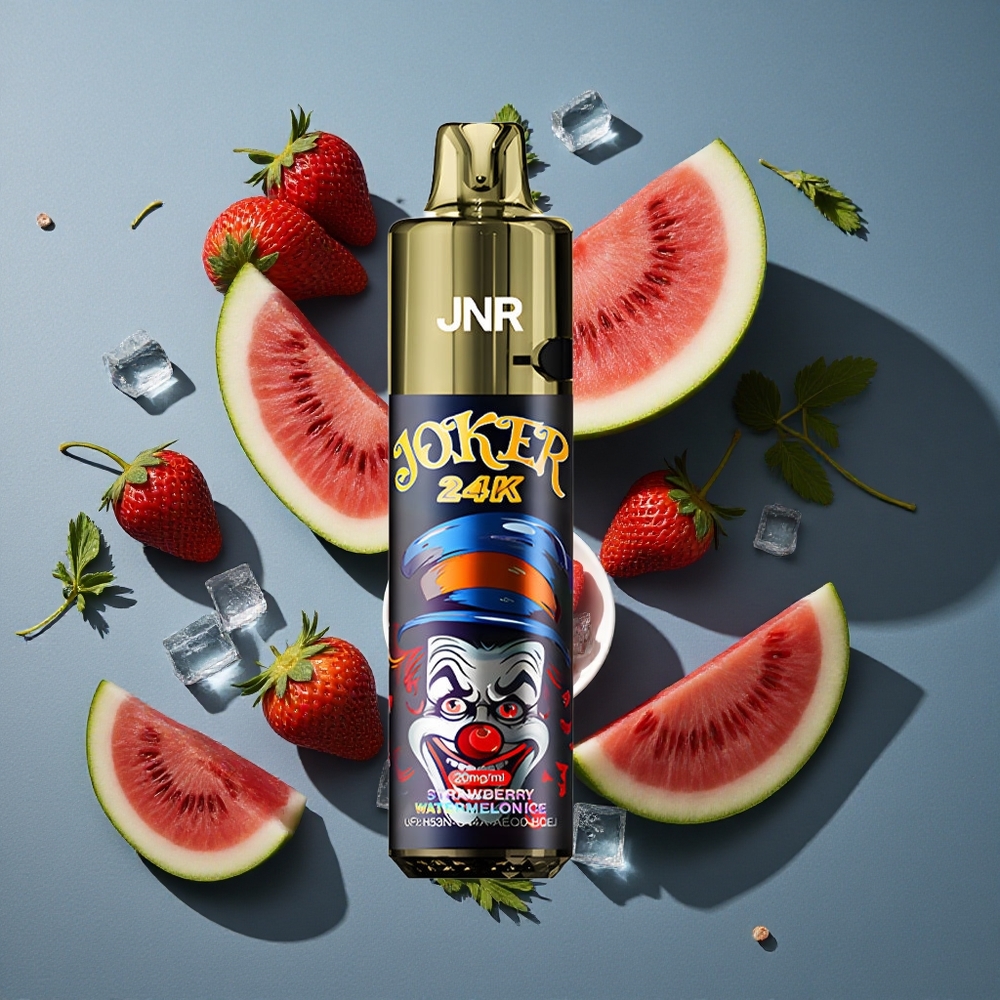 Fraise Pastèque Glacée JNR Joker 24K Puffs 24000 Bouffées vente en gros Belgique Pod Rechargeable 10ml