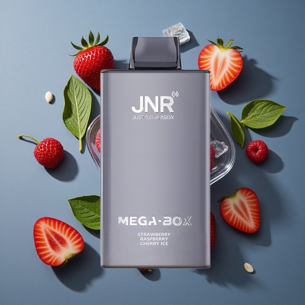 Fraise Framboise Cerise Glace JNR Mega Box 25000 Puffs vente en gros Belgique Dual Mesh Coil