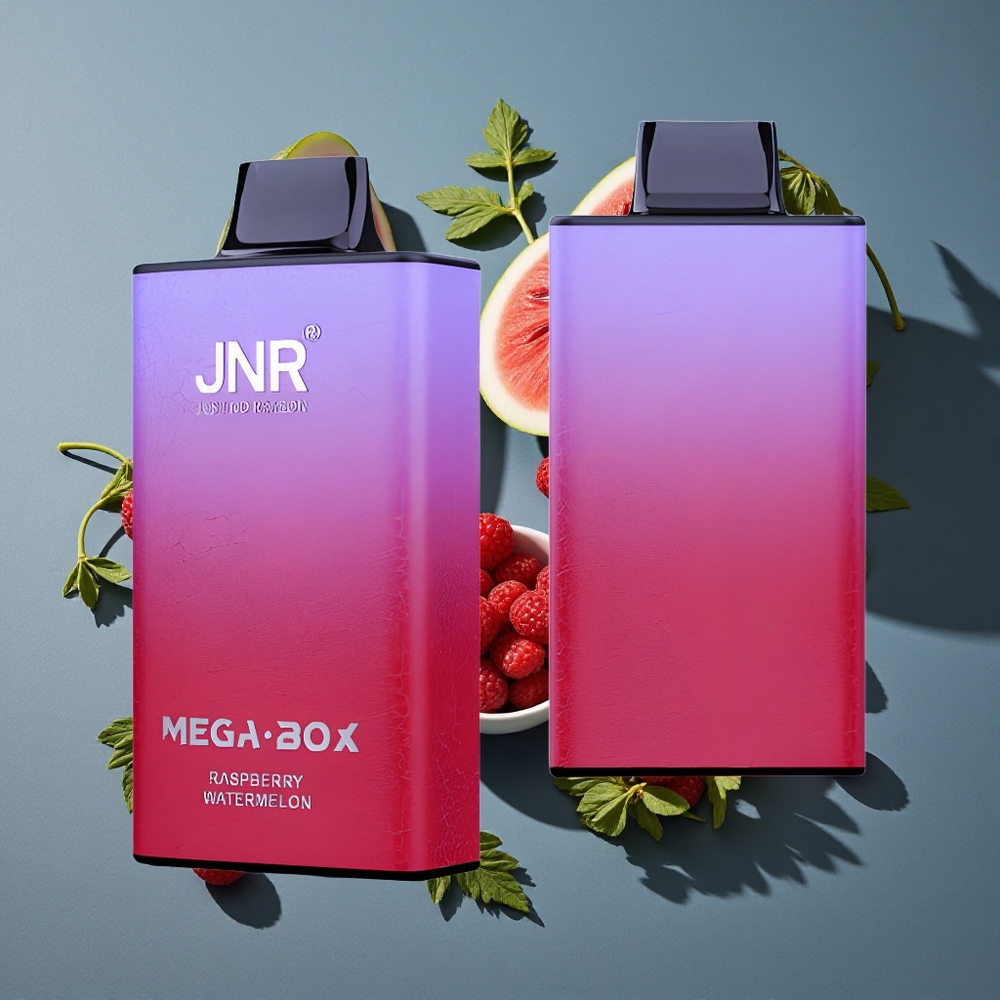 Framboise Pastèque JNR Mega Box 25000 Puffs vente en gros Belgique 30ml Dual Mesh