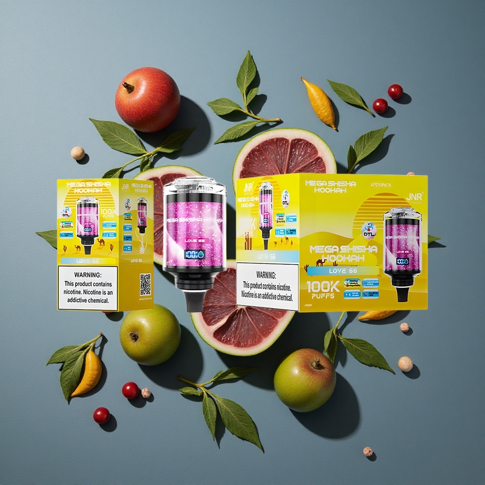 Amour 66 JNR Mega Shicha 100K Puffs vente en gros Belgique 60ml Capacité et 2200mAh Batterie