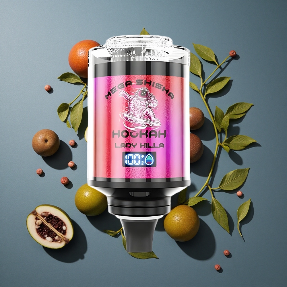 Lady Killa JNR Mega Shisha Hookah 100K Puffs 60ml Capacité vente en gros Belgique Écran Intelligent