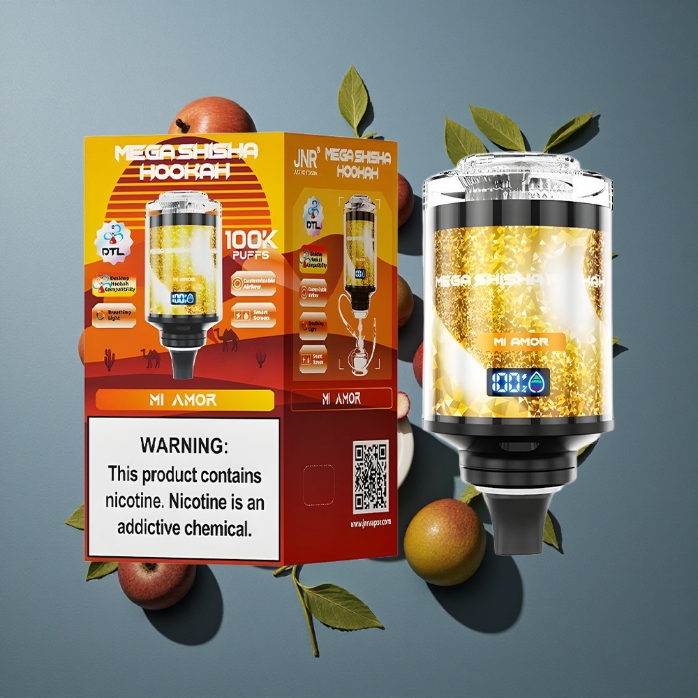 Mi Amor JNR Mega Shisha 100K Puffs vente en gros Belgique 60ml Capacité & Écran Intelligent