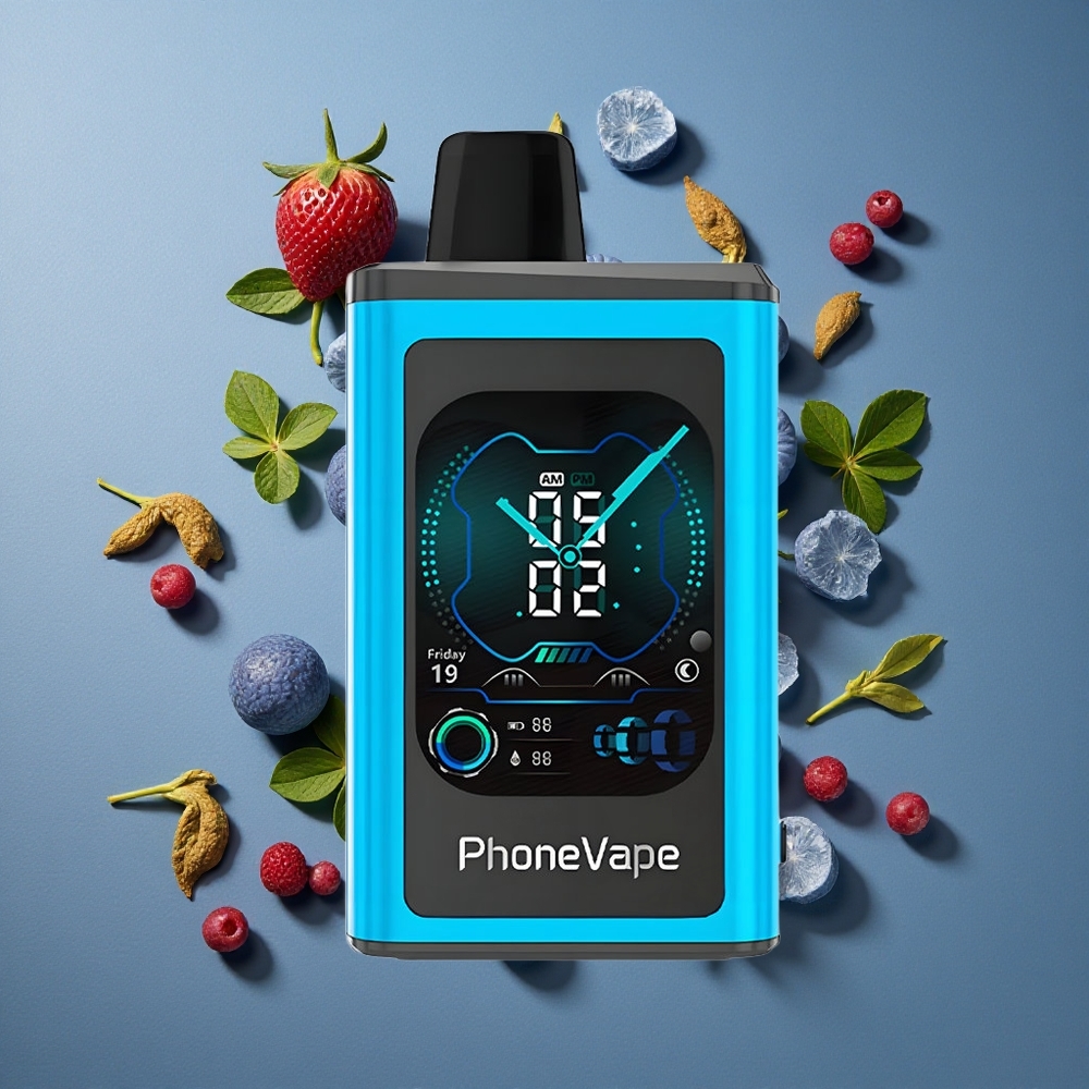 Framboise Bleue Glacée JNR PhoneVape 30000 bouffées vente en gros Belgique Batterie Rechargeable Type-C 850mAh
