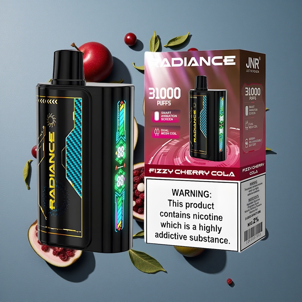 Cerise Pétillante Cola JNR Radiance 31000 Puffs Dual Mesh Coil vente en gros Belgique