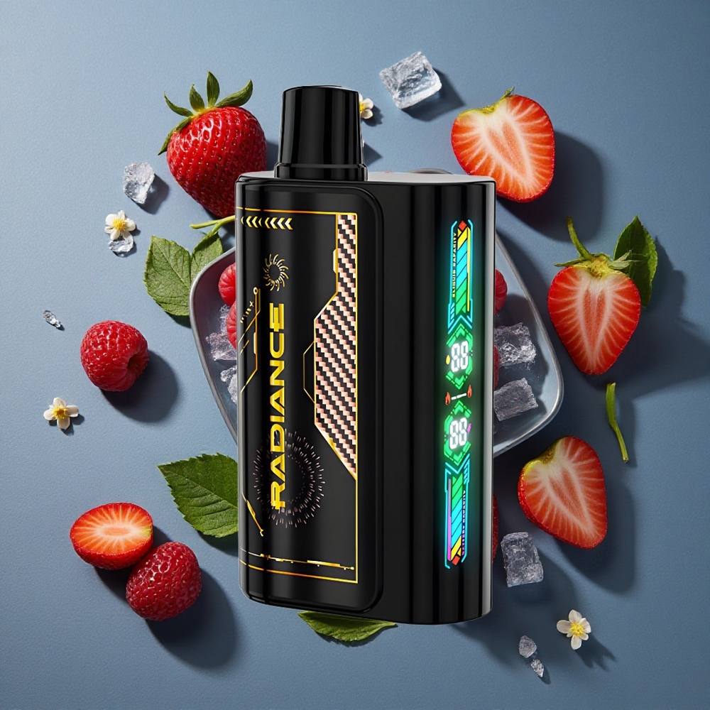 Fraise Framboise Cerise Glacée JNR Radiance 31000 Puffs Dual Mesh Coil vente en gros Belgique