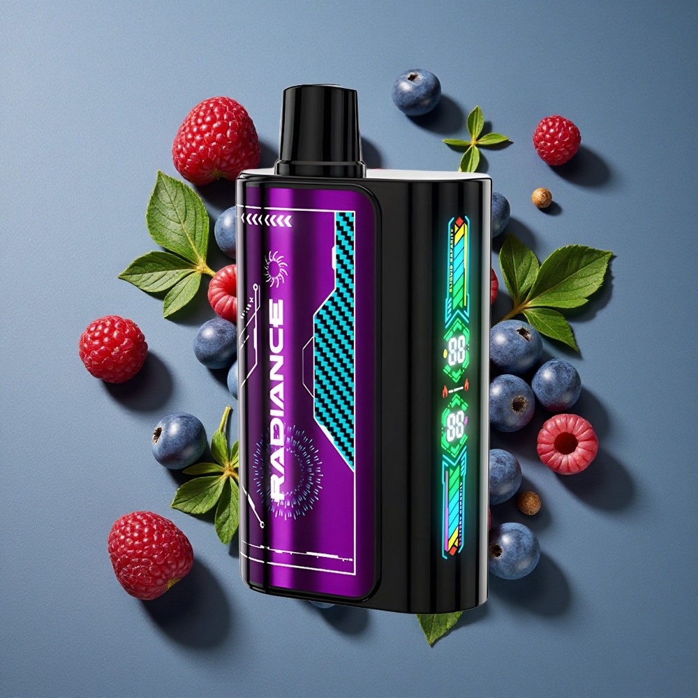 Myrtille Framboise Acidulée JNR Radiance 31000 Puffs 28ml e-liquide vente en gros Belgique