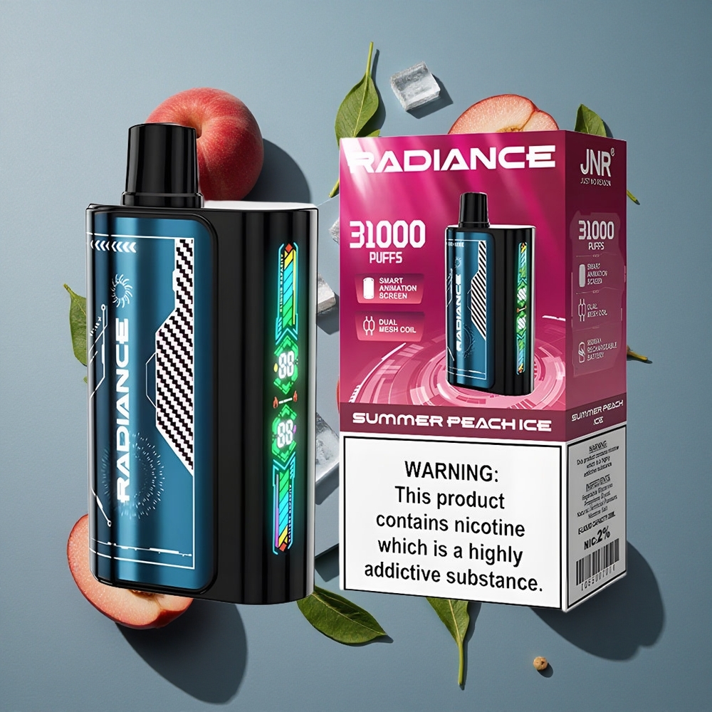 Pêche Estivale Glacée JNR Radiance 31000 Puffs Dual Mesh Coil vente en gros Belgique