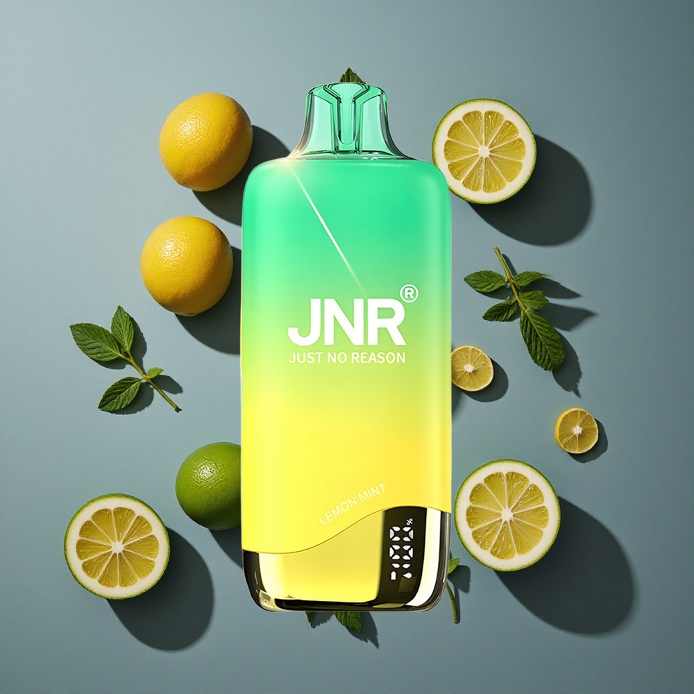 Citron Menthe JNR Rainbow 10500 Puffs vente en gros Belgique 18ml Réservoir e-Liquide