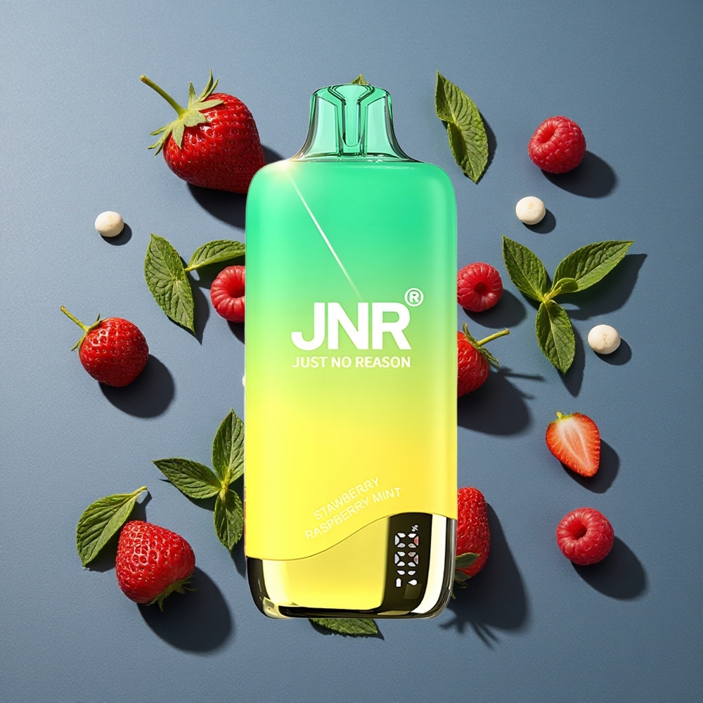 Fraise Framboise Menthe JNR Rainbow 10500 Puffs vente en gros Belgique 18ml Réservoir