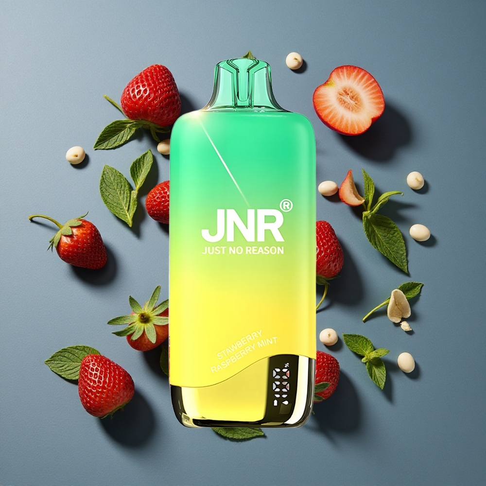 Fraise-Pêche Menthe JNR Rainbow 10500 Puffs 18ml Réservoir vente en gros Belgique