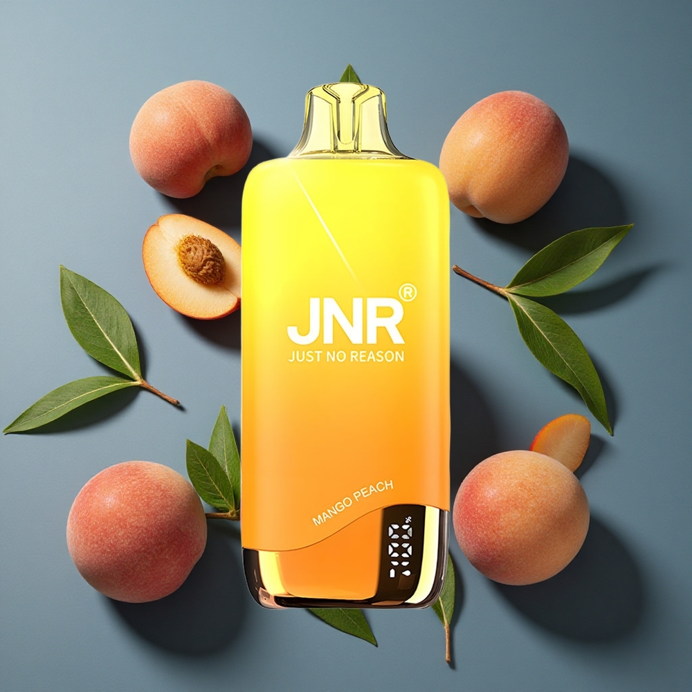 Mangue Pêche JNR Rainbow 10500 Puffs 18ml Réservoir e-Liquide vente en gros Belgique