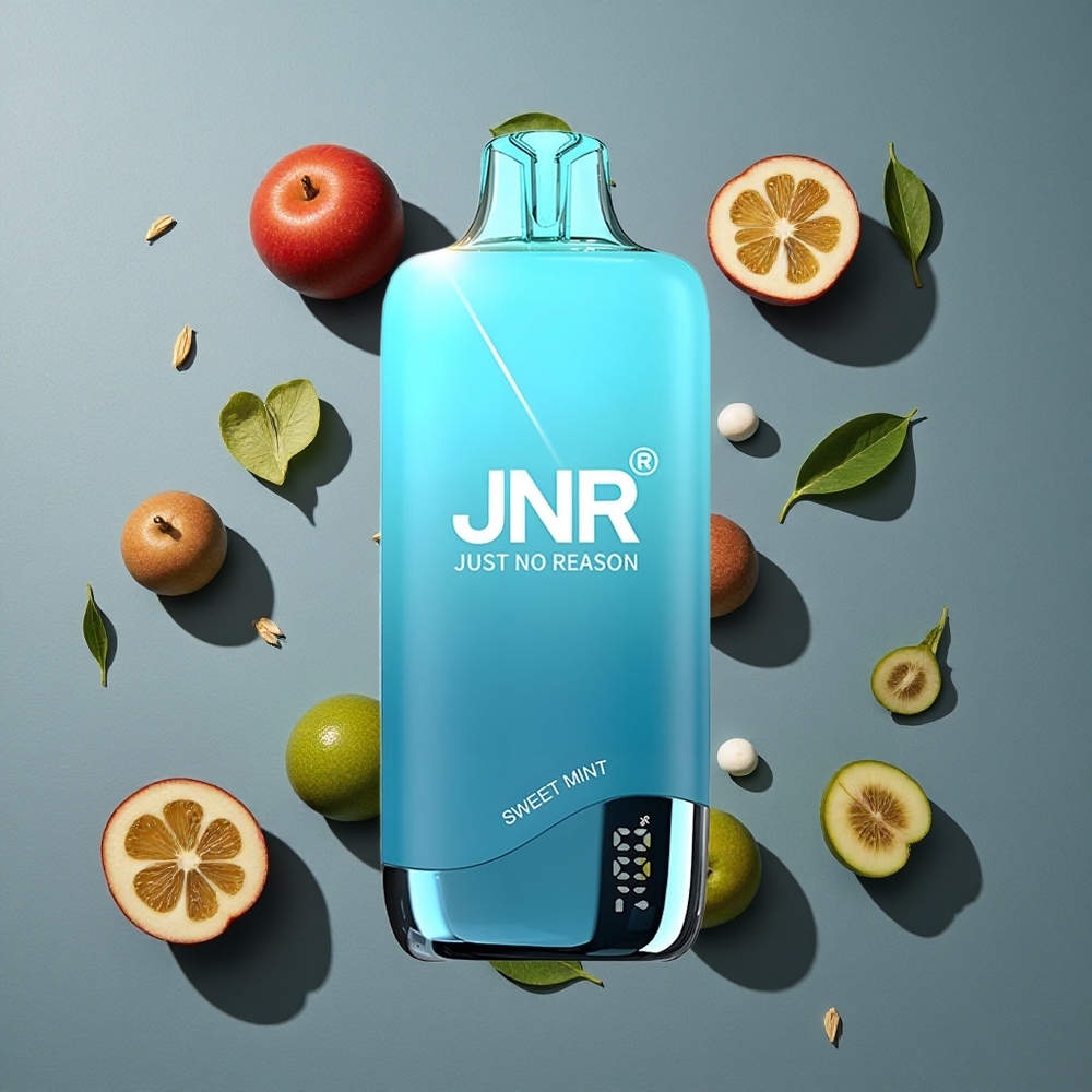 Menthe Douce JNR Rainbow 10500 Puffs vente en gros Belgique 18ml Réservoir e-Liquide