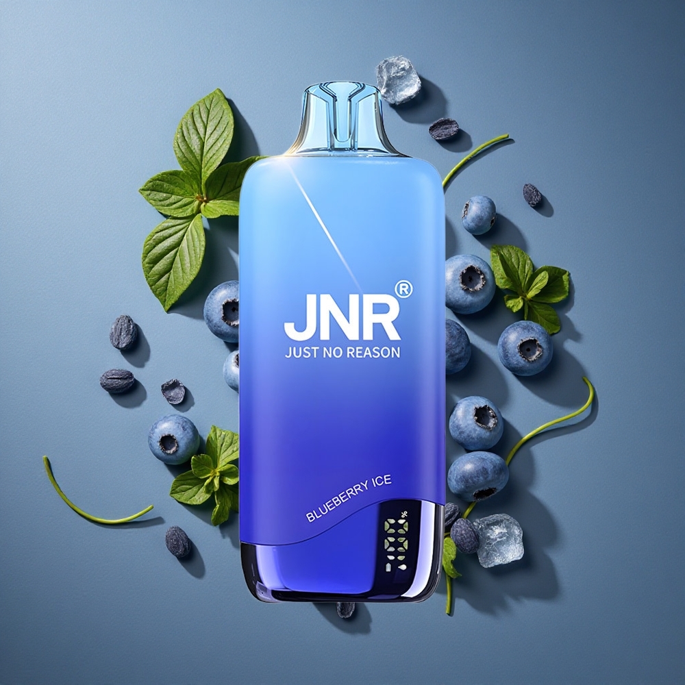 Myrtille Glace JNR Rainbow 10500 Puffs 18ml Réservoir e-Liquide vente en gros Belgique