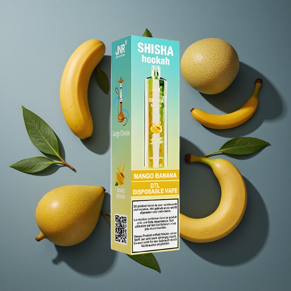 Mangue Banane JNR Shisha Hookah 12000 Puffs 24ml vente en gros Belgique