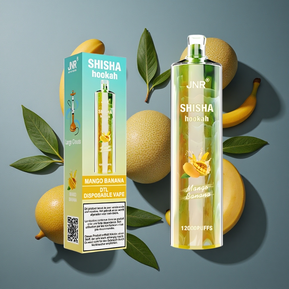 Mangue Banane JNR Shisha Hookah 12000 Puffs 24ml vente en gros Belgique