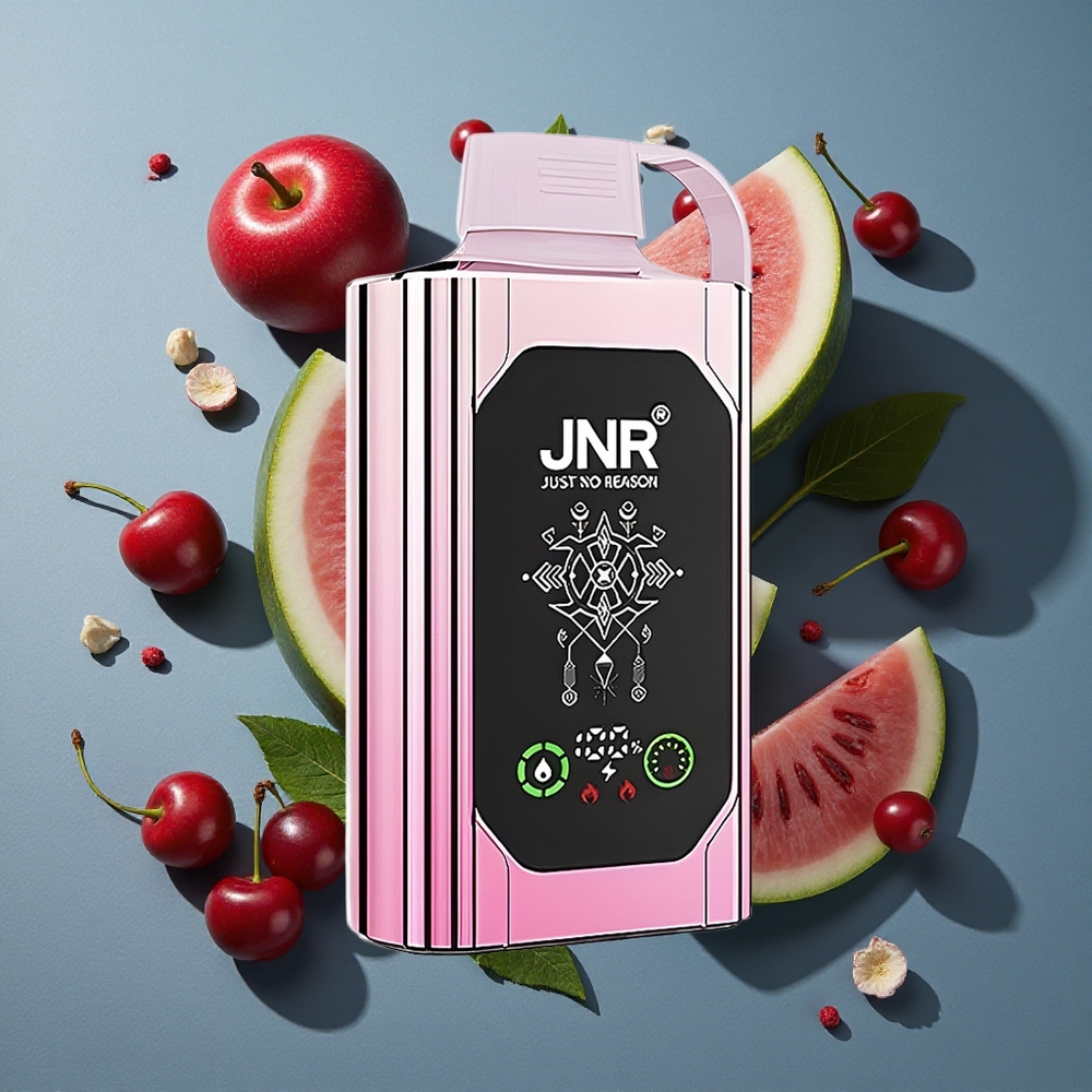 Cerise Pastèque Glacée JNR Shisha Hookah Box 20500 Puffs vente en gros Belgique Affichage HD, 25ml, Dual Mesh Coil