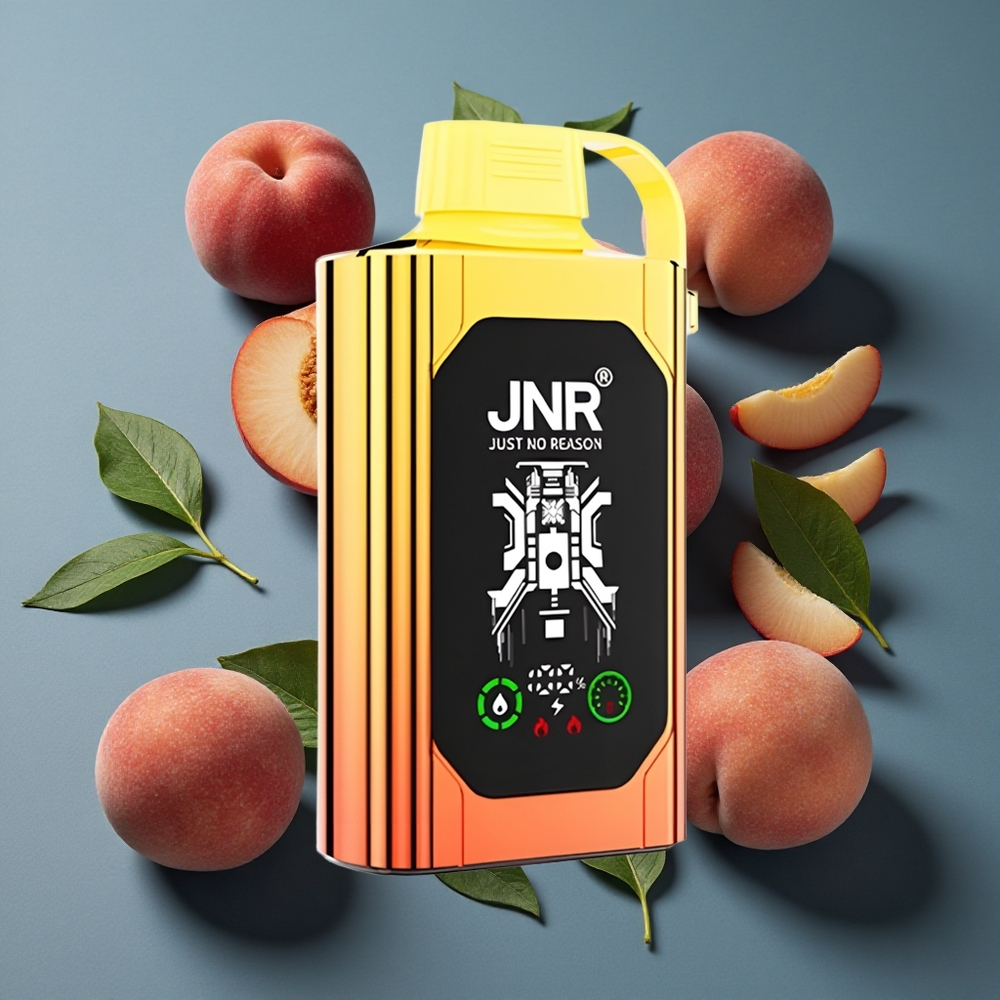 Pêches Juteuses JNR Shisha Hookah Box 20500 Puffs - Affichage HD, 25ml - vente en gros Belgique