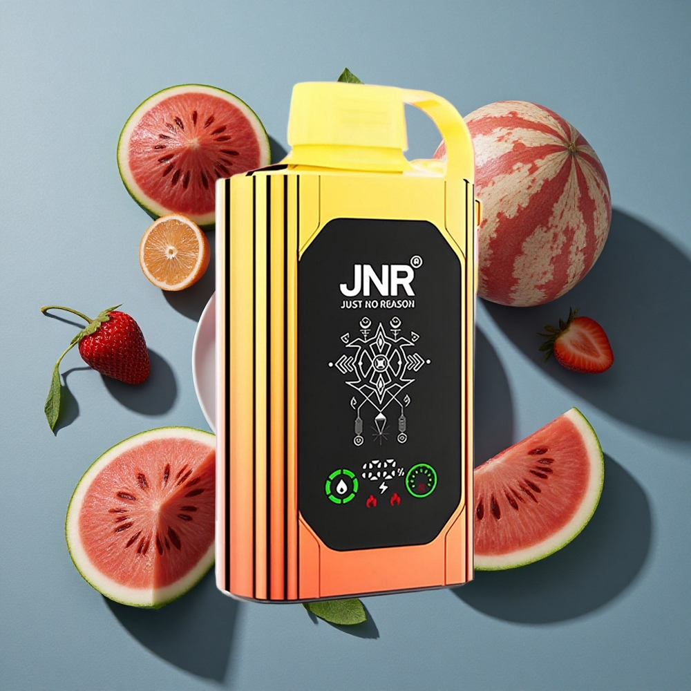 Pastèque Fraise Bubblegum JNR Shisha Hookah Box 20500 Puffs - Affichage HD, Double Mesh Coil - vente en gros Belgique