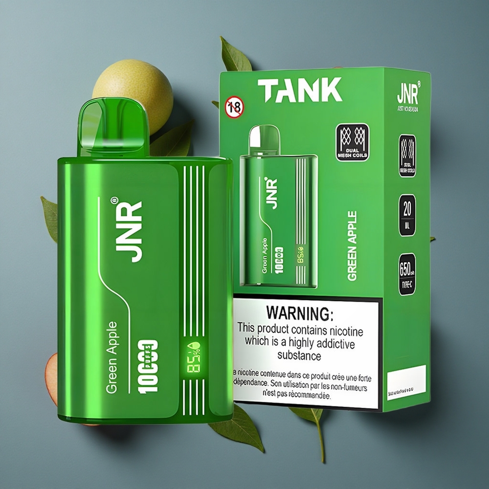 Pomme Verte Pêche Poire JNR Tank 10000 Puffs Affichage Numérique vente en gros Belgique